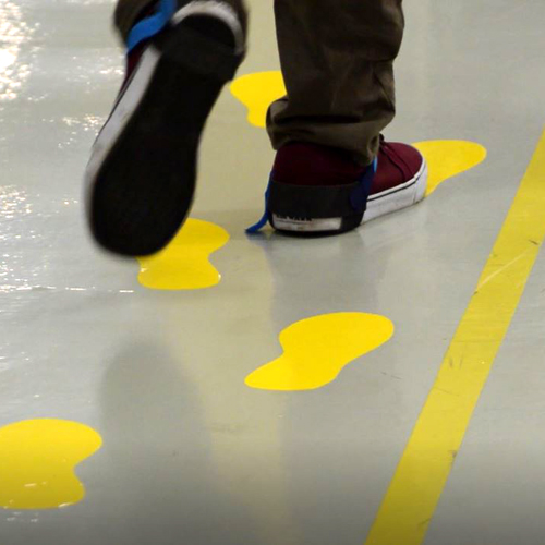 Epoxy Floor Marking for Man movement