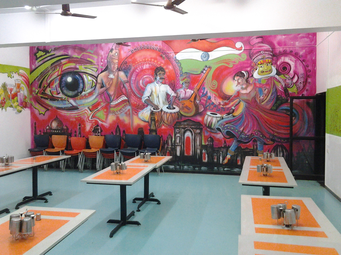Creative Wall painting for Canteen
