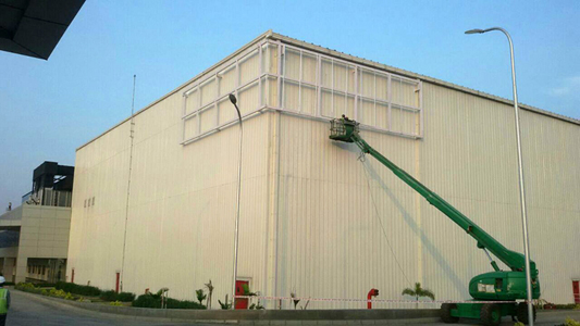 Perkins 3D Metal letters installation