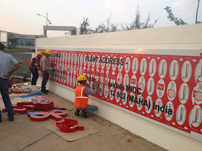 Asian Paints LED  Address board