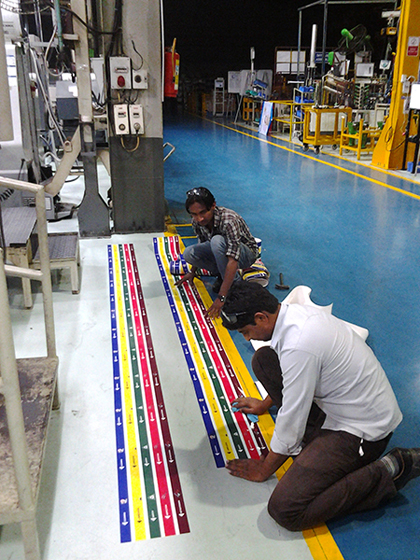 Dana India Floor marking