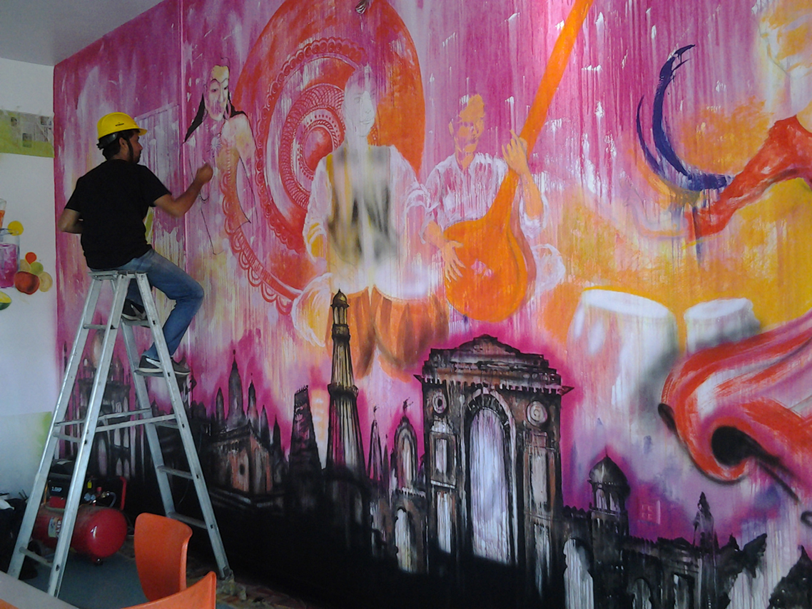 Dana India Creative Wall painting